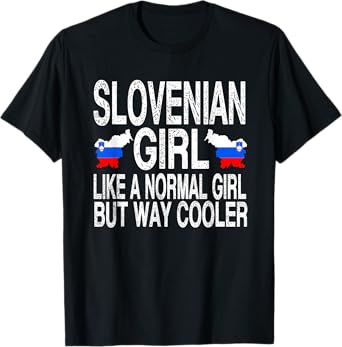 Slovenian Girl - Slovenia Flag T-Shirt