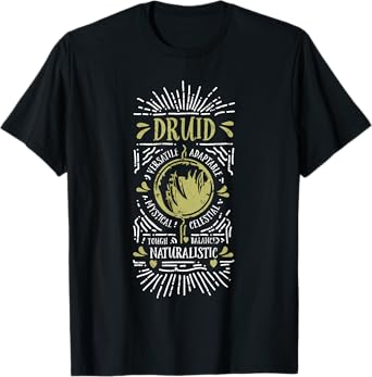 Wow Druid Role Playing Gamer T-Shirt