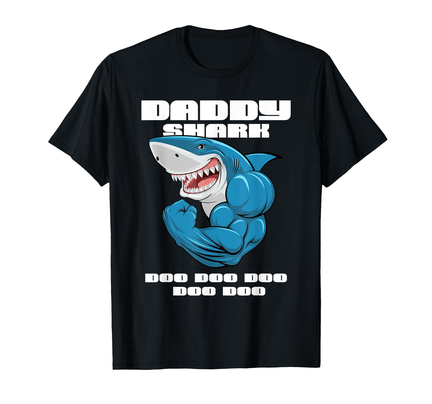 Daddy Shark shirt Funny Fathers Day gift for Kids Mens dad T-Shirt