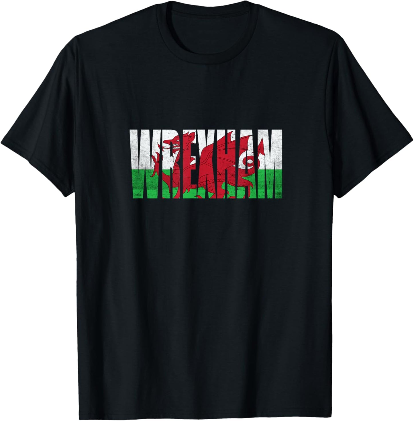 Wrexham Wales Flag Welsh Dragon Gifts Apparel Merch Souvenir T-Shirt