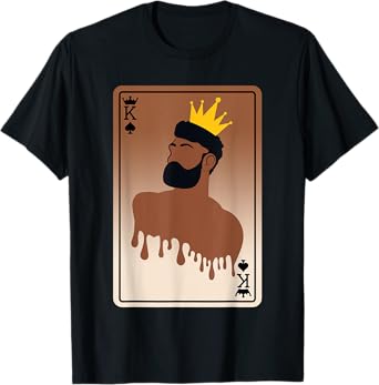 Spades King Card Afro American Black History Month Melanin T-Shirt