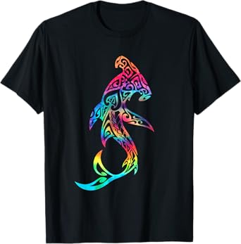 Hawaii Polynesian Tribal Hammerhead Shark Aloha Ocean T-Shirt