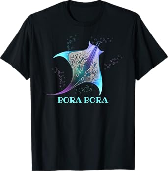 Stingray Manta Ray Scuba Diving, Bora Bora, French Polynesia T-Shirt
