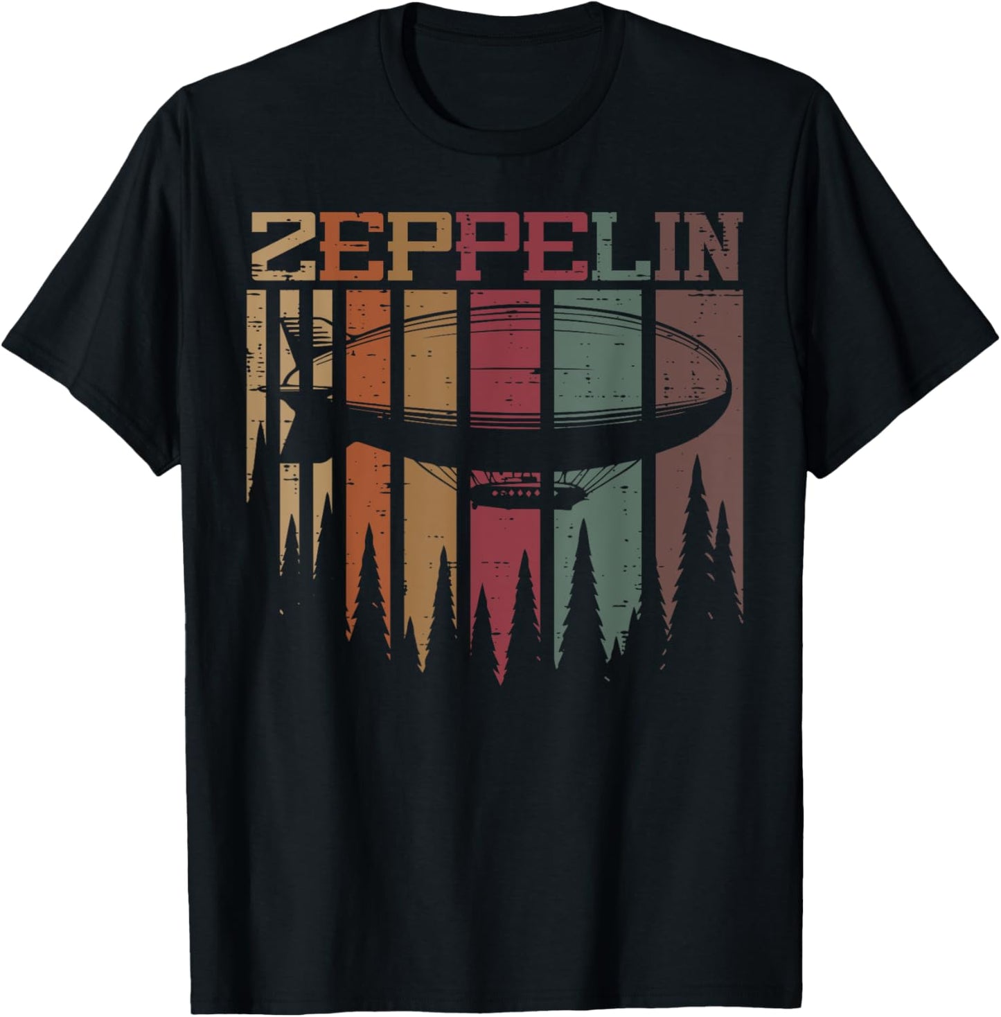 Zeppelin Retro Strips Vintage Airship Men Boys Kids Women T-Shirt