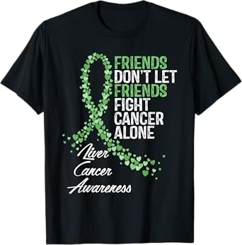 Liver Cancer Awareness Friends Fighter Warrior Support T-Shirt