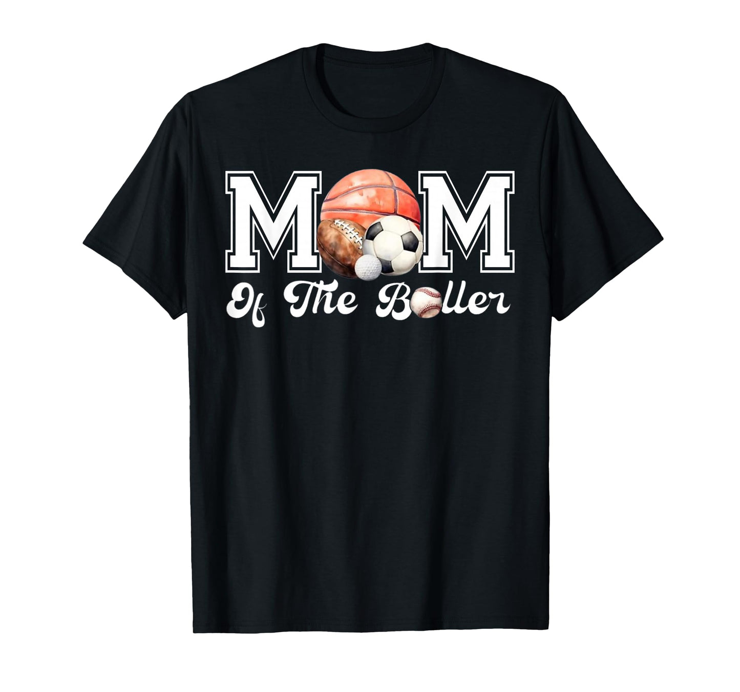 Mom of The Birthday Boller Born 2 Ball Matching Family Party T-Shirt