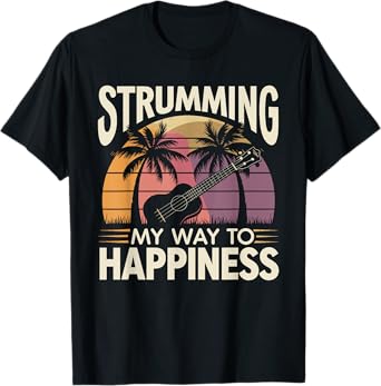 Ukulele Player Hawaiian Music Tropical Island Gift T-Shirt