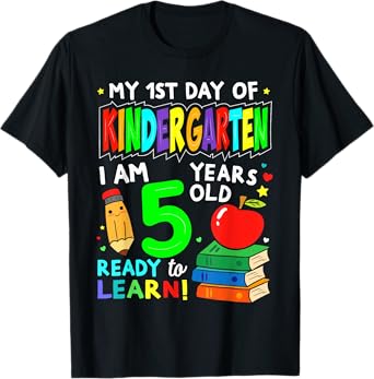 My First Day Of kindergarten 1st Day Of School Boys Girls T-Shirt