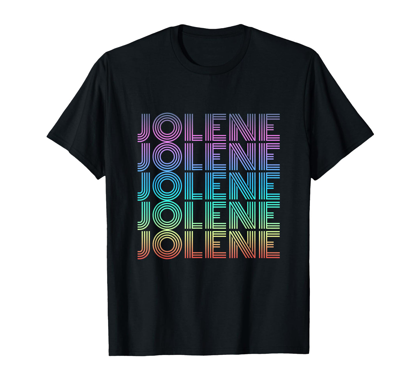 Jolene Retro Wordmark Pattern Vintage Style T-Shirt