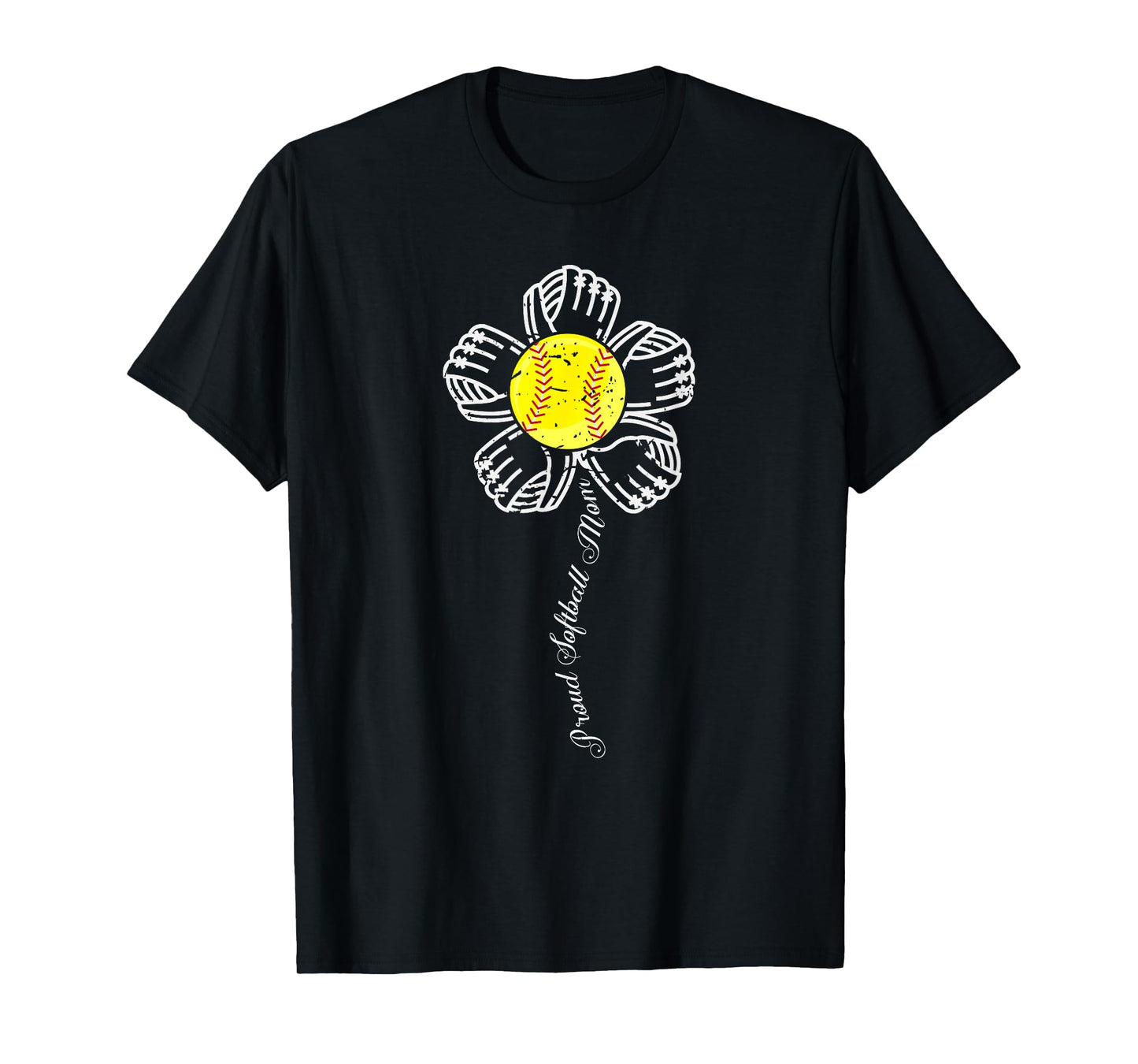 Proud Softball Mom Shirt Baseball Mother s Gift T-Shirt