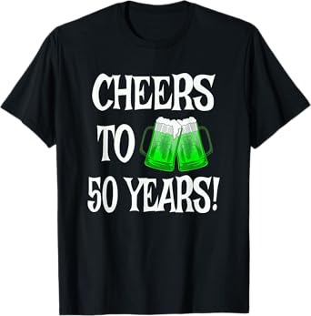 St Patricks Day 50th Anniversary Beer Mug 50 Years Birthday T-Shirt