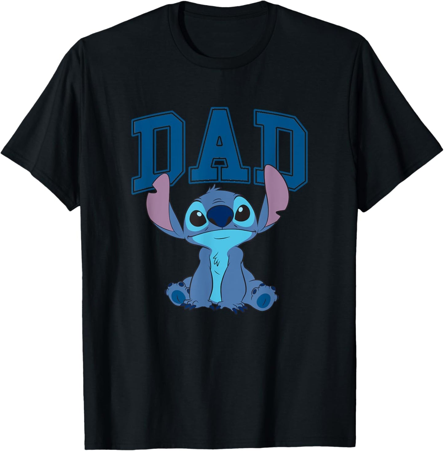 Disney Lilo & Stitch Vintage Dad Cool Stitch Collegiate Logo T-Shirt