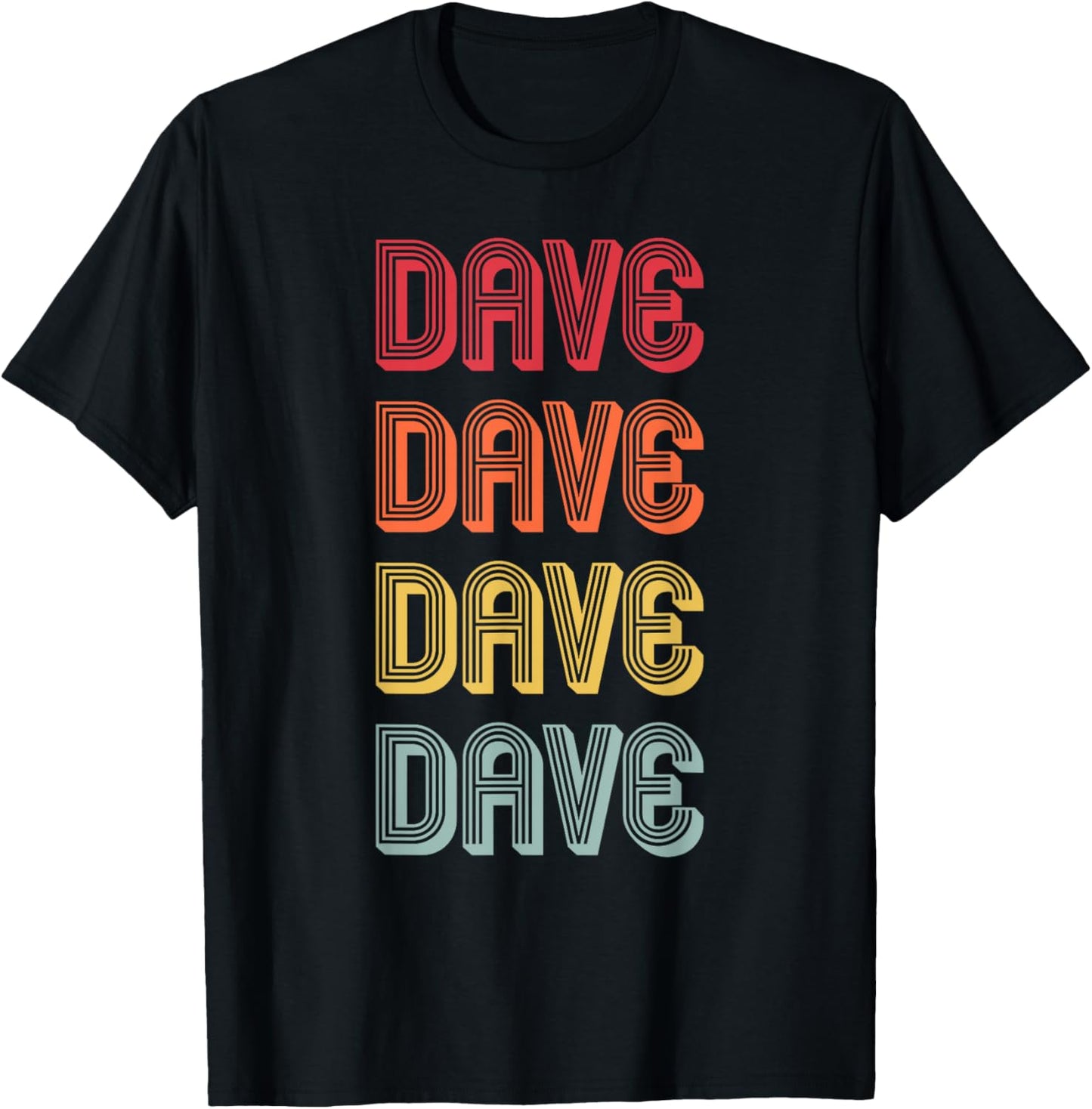 DAVE Gift Name Personalized Funny Retro Vintage Birthday T-Shirt