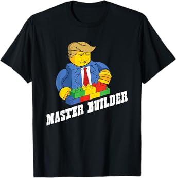 Funny Master Builder Building Blocks Gift Men Women Youth T-Shirt