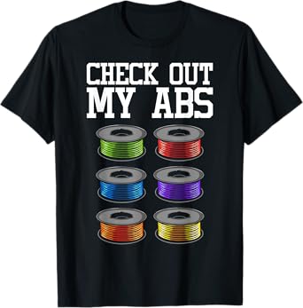 Funny 3D Printing Designs For Men Women ABS Printer Filament T-Shirt