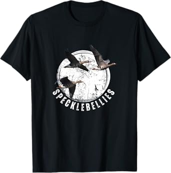 Goose Hunting Specklebellies Tshirt Bar Belly Goose T-Shirt