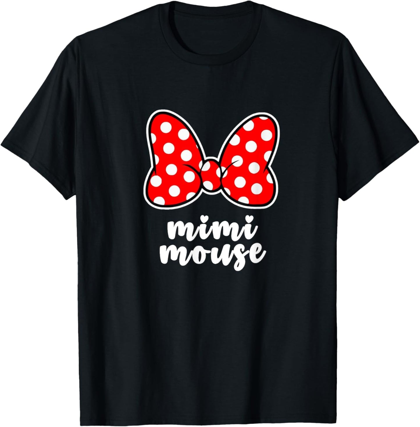 Womens Mimi Mouse Family Vacation Bow T-Shirt