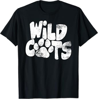 Wildcats Football School Sports Fan Team Spirit T-Shirt