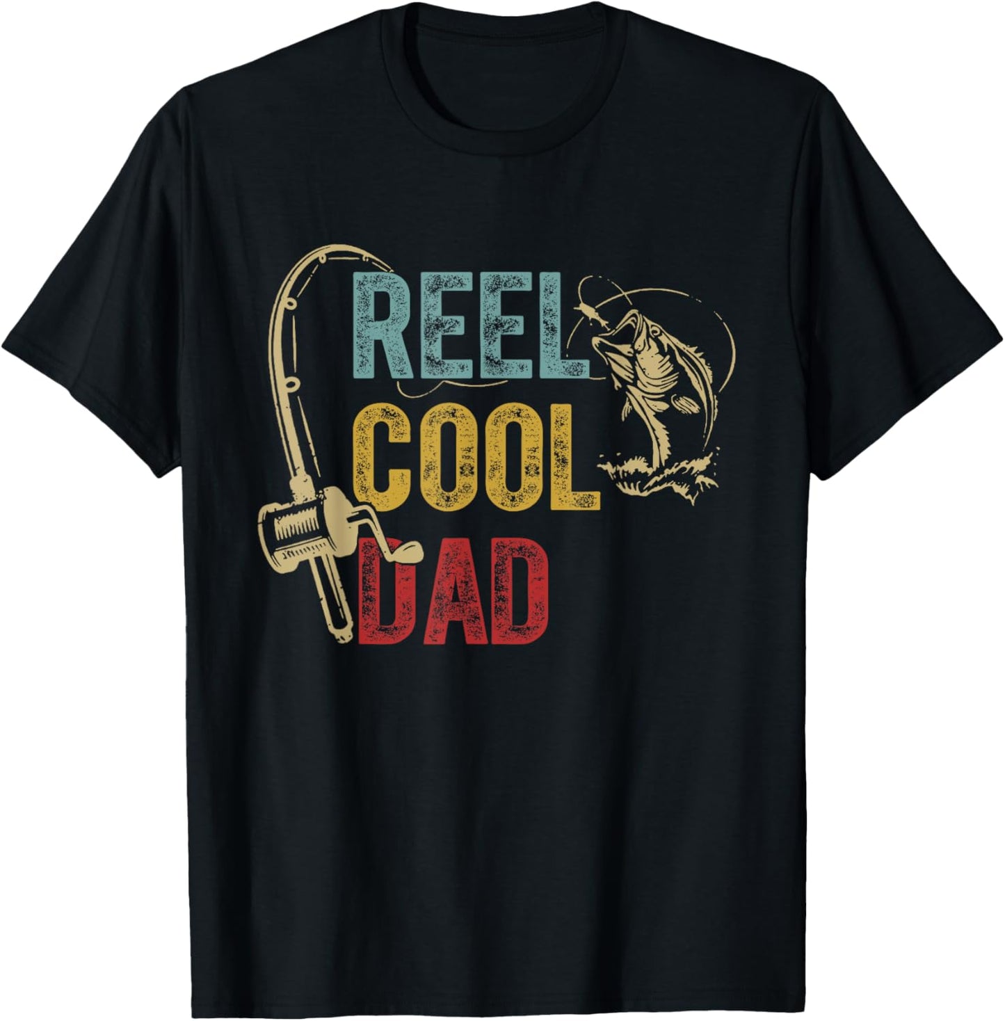 Reel Cool Dad Fishing Shirt Father's Day Fisherman T-Shirt