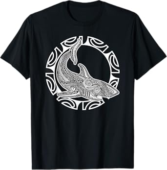 Shark Culture Symbol Haka Maori Dance New Zealand T-Shirt