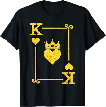 King Hearts Card Costume - Playing Cards - King of Hearts T-Shirt