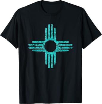 Zia Shirt For Men Women New Mexico Gift Turquoise Zia Symbol T-Shirt