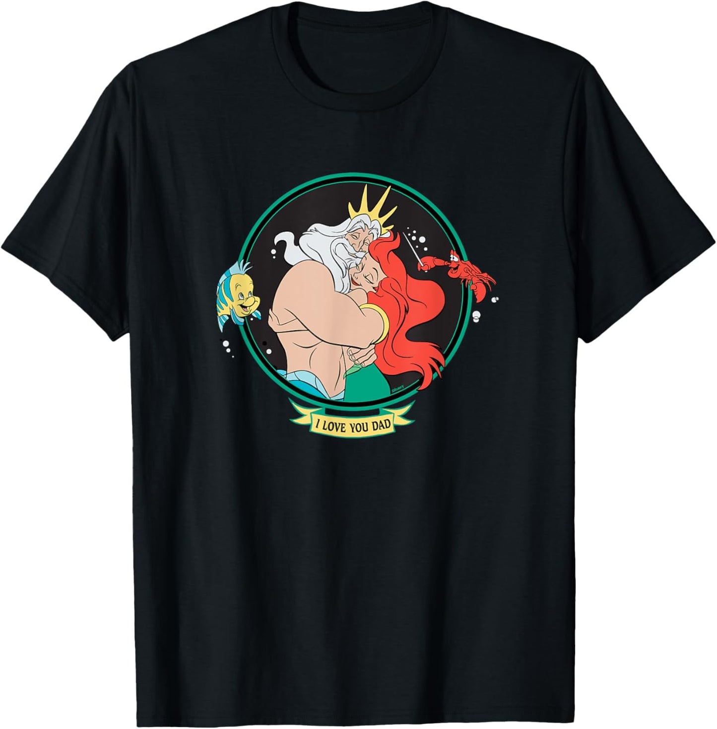 Disney The Little Mermaid King Triton & Ariel Father’s Day T-Shirt