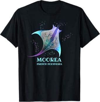 Stingray Manta Ray Scuba Diving, Moorea, French Polynesia T-Shirt