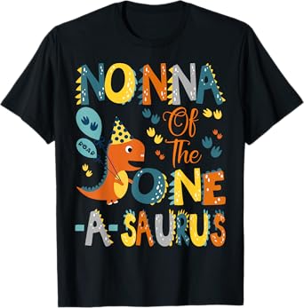 Nonna Of The One-A-Saurus 1St Birthday Dinosaur Party T-Shirt