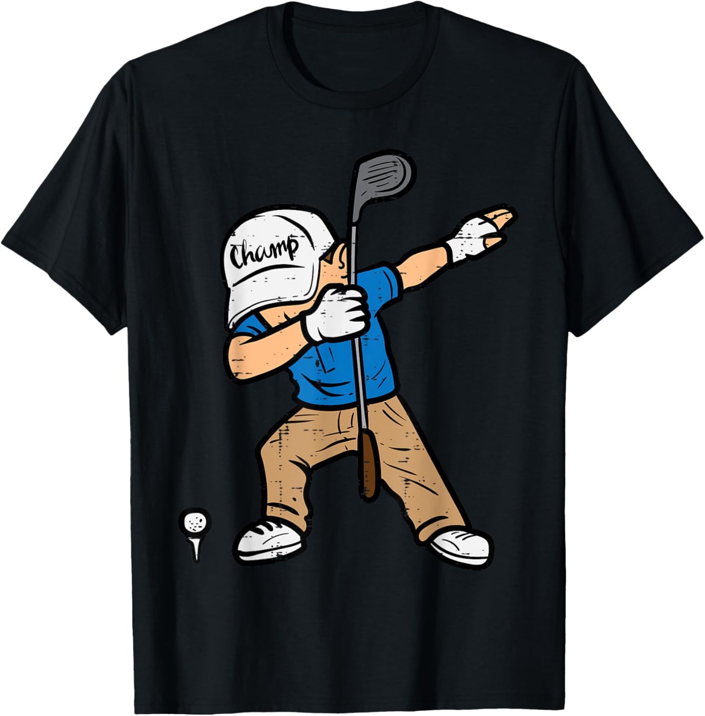 Dabbing Golfer Funny Golfing Golfer Dad Men Boys Kids Youth T-Shirt