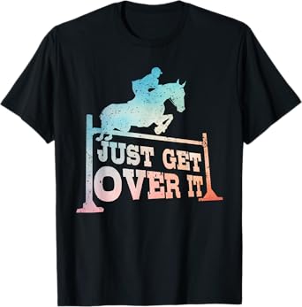 Best Horse Jumping Art For Men Women Horse Jumper Pony Owner T-Shirt