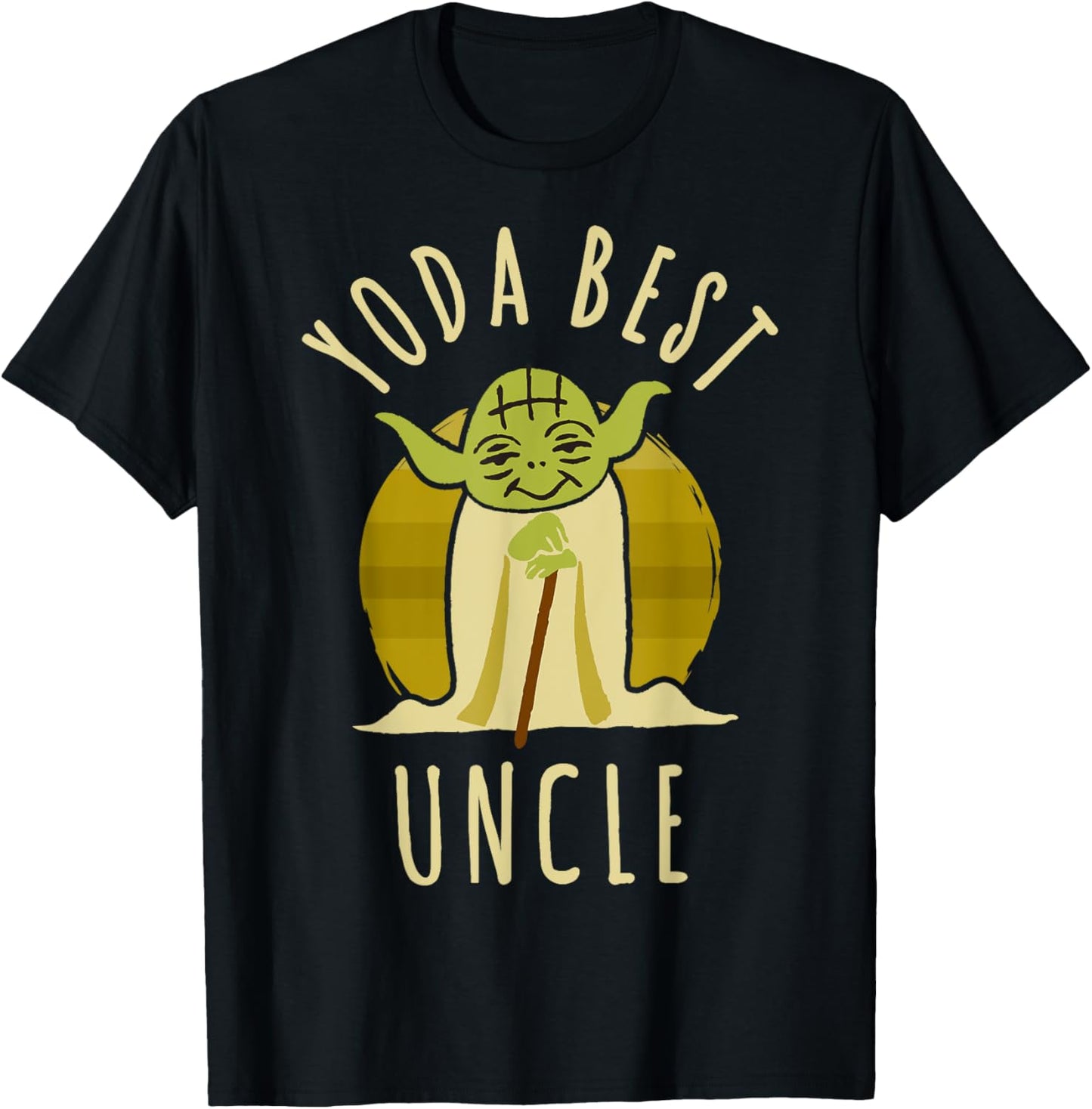 Star Wars Yoda Best Uncle Cartoon Yoda Disney+ T-Shirt