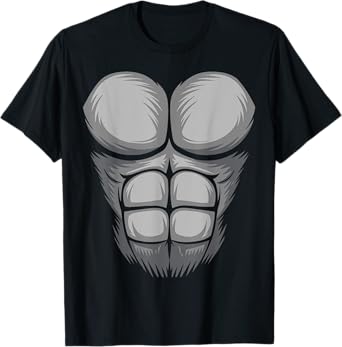 Gorilla Shirt Adult Kids Men Women Gorilla Chest Costume T-Shirt