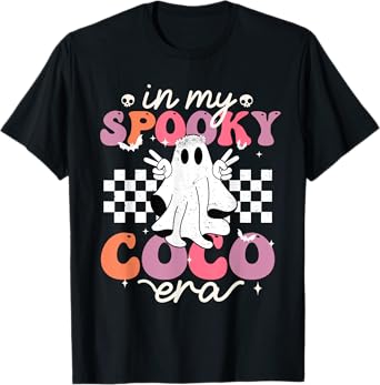 In My Spooky Coco Era Halloween Groovy Witchy Spooky T-Shirt