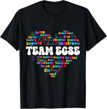 Cute Team ECSE Appreciation Week back to school Teacher T-Shirt