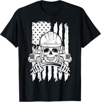 Truck Driver Patriotic Trucker Independence Day Teamster Women Kids Men T-Shirt