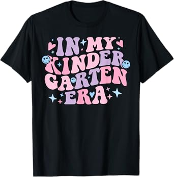 In My Kindergarten Era Groovy Back to School Teacher Student T-Shirt