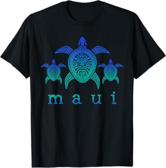 Maui - Hawaii Sea Turtles Hawaiian Scuba Diving Souvenir T-Shirt