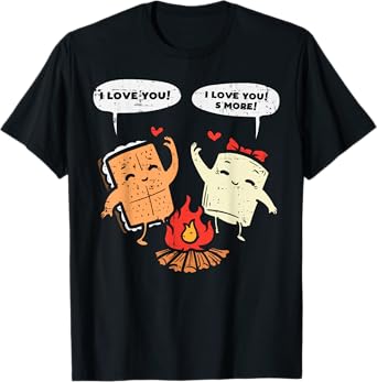 I Love You Smore Funny Camping Couple Camper Men Women Kids T-Shirt