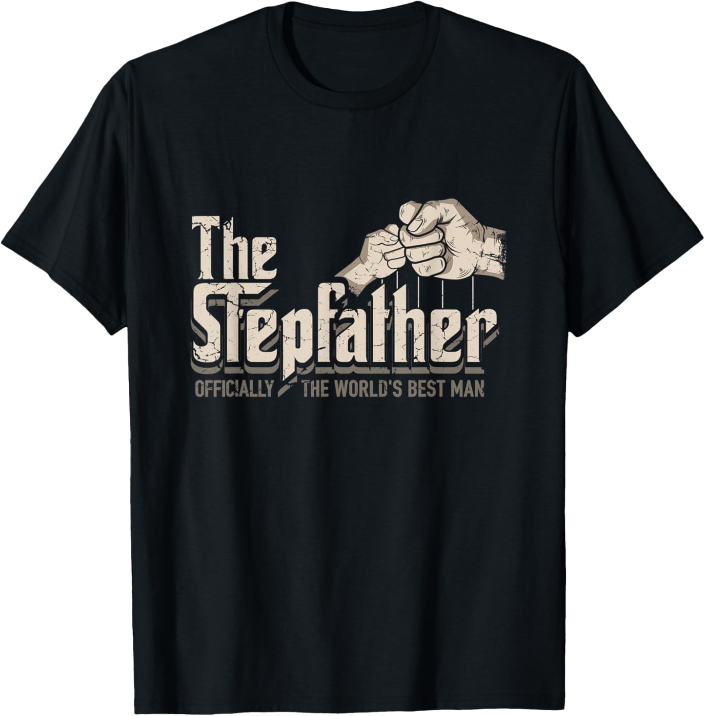 Mens Funny Stepdad Gifts Stepfather Officially World's Best Man T-Shirt