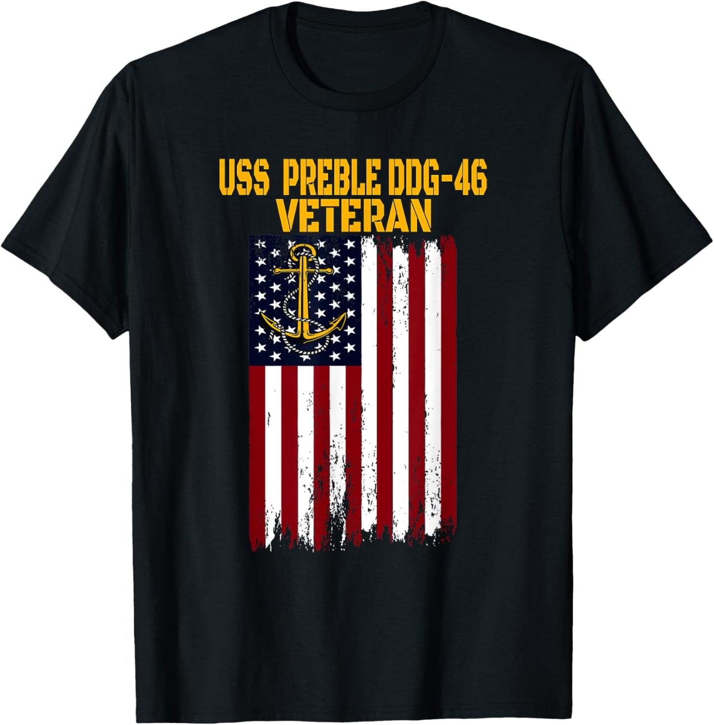USS Preble DDG-46 Destroyer Veterans Day Father's Day Dad T-Shirt