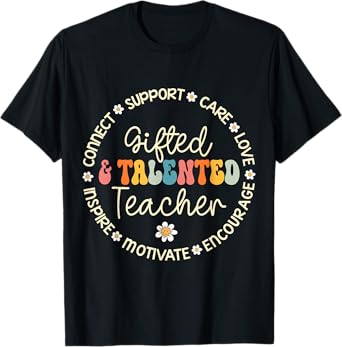 Gifted & Talented Teacher Appreciation Week Back to School T-Shirt for Men Women Kids