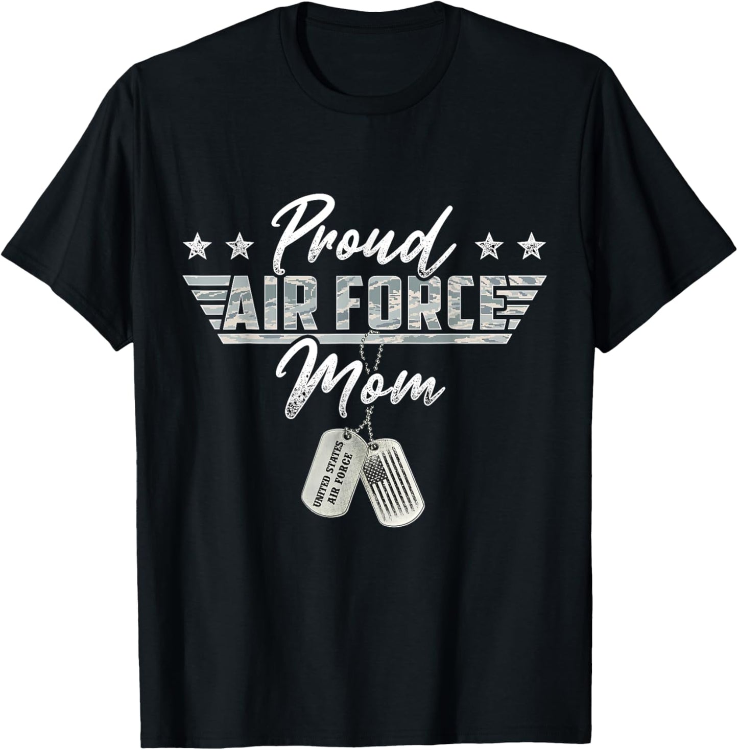 Proud Air Force Mom Military US Air Force Family Matching T-Shirt