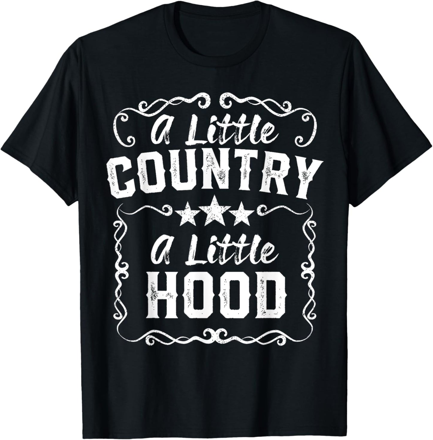 A Little Bit Country A Little Bit Hood Music Concert Gift T-Shirt