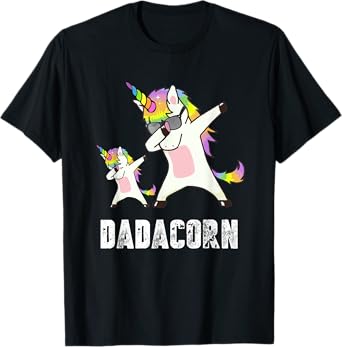Dadacorn Shirt Unicorn Dad and Baby - Best Father T-Shirt