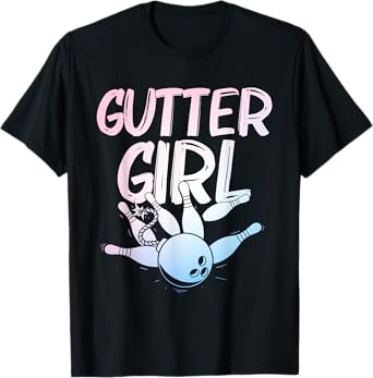Funny Bowling Design For Girls Women Bowler Bowling Lover T-Shirt