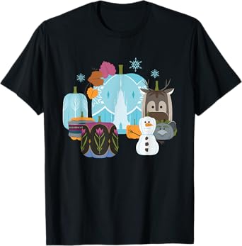 Disney Princess Frozen Pumpkins Autumn Harvest Fall Palace T-Shirt