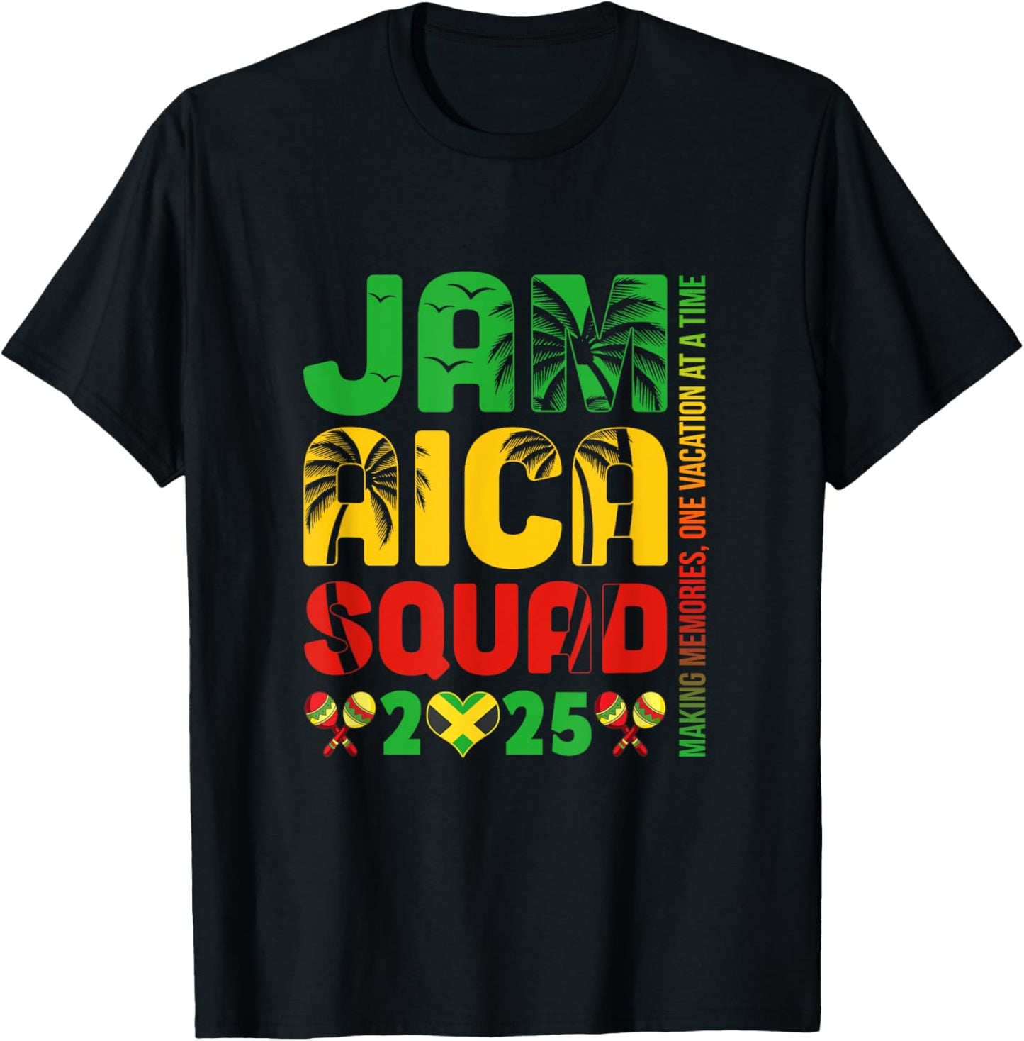 Jamaica 2025 Vacation Trip Matching Family Squad Group T-Shirt