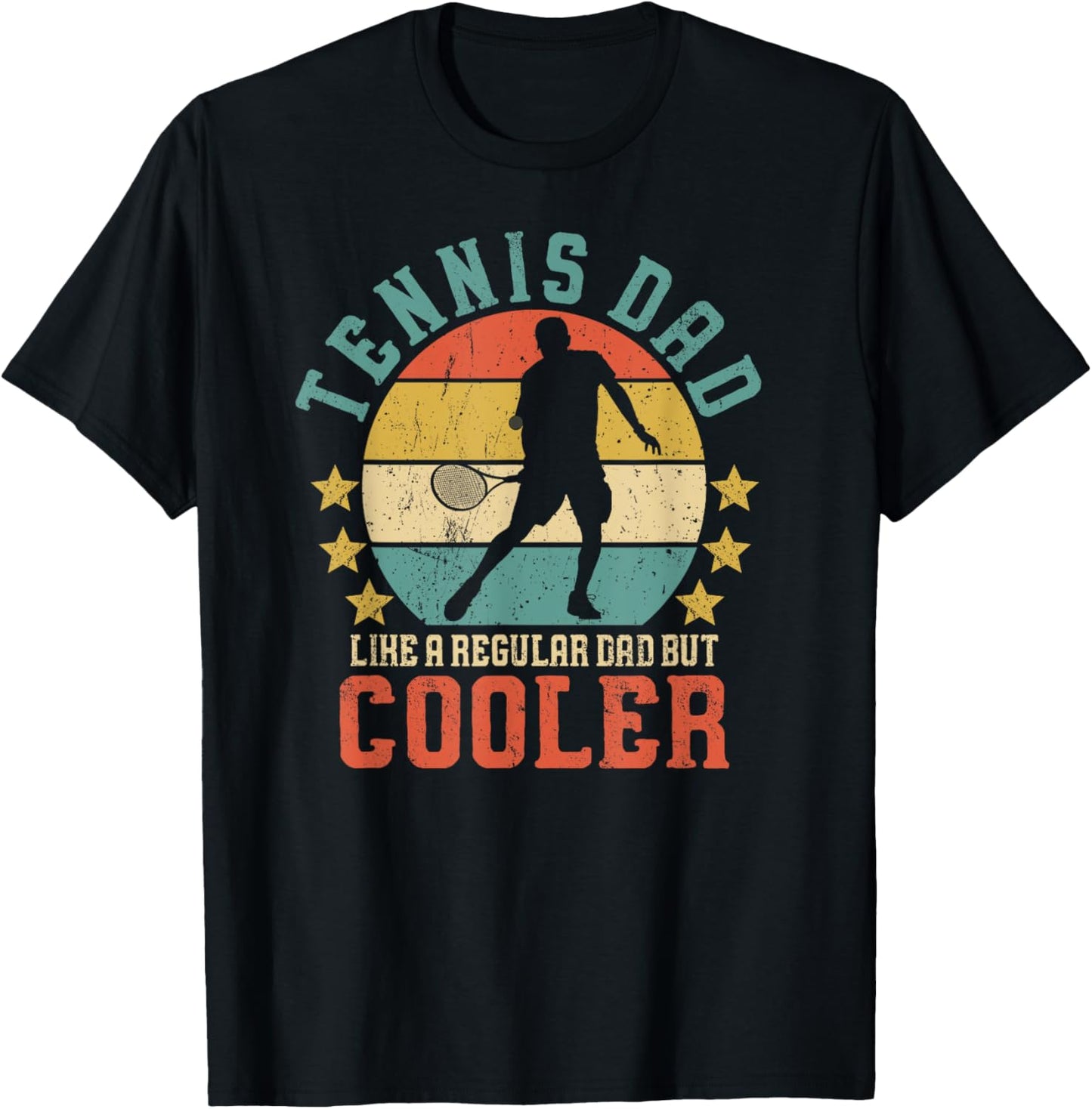 Tennis Dad Vintage Tennis Player Father's Day T-Shirt