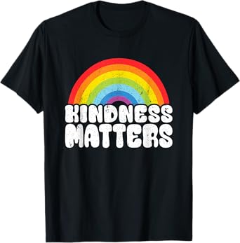 Positive Anti Bullying Rainbow Sped Teacher Kindness Matters Men Women Kids T-Shirt